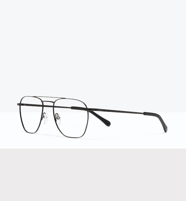 Virgil Matte Black - Prescription Eyeglasses by BonLook